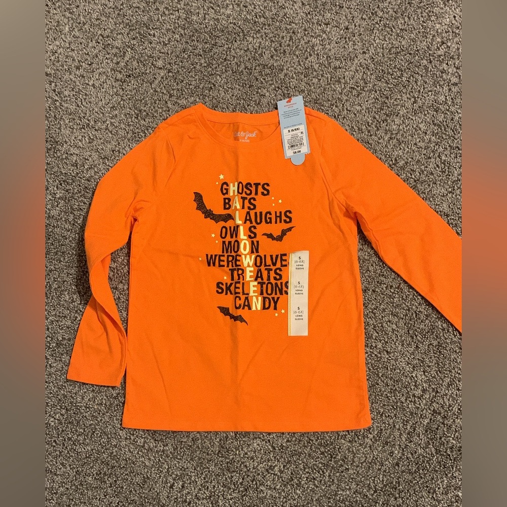 Long Sleeve Halloween Shirt size 6-7